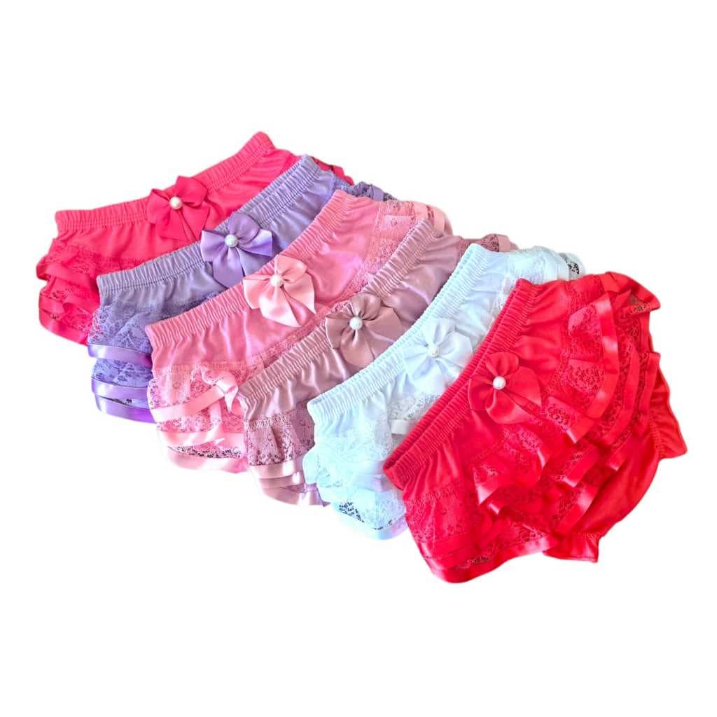 BUNDA RICA - TAPA FRALDA - CALCINHA INFANTIL - Calcinha Babado