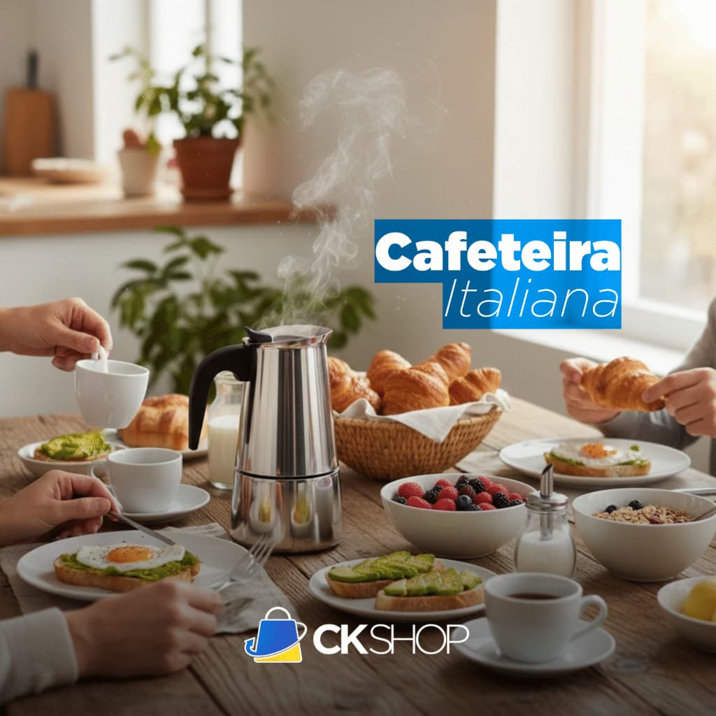 Cafeteira Italiana 9 Xícaras 400ml Alumínio Clink Café Expresso Fogão a Gás e Elétrico