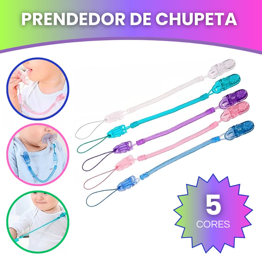 1/2/3 ou 5 un Prendedor de Chupeta Tipo Mola Universal