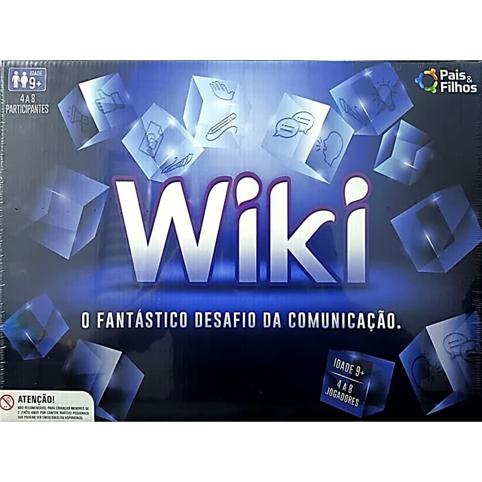 Jogo de Tabuleiro WIKI MIMICA Desafio da Comunicação e Adivinhação Para Toda Família - Pais & Filhos 2760 Original