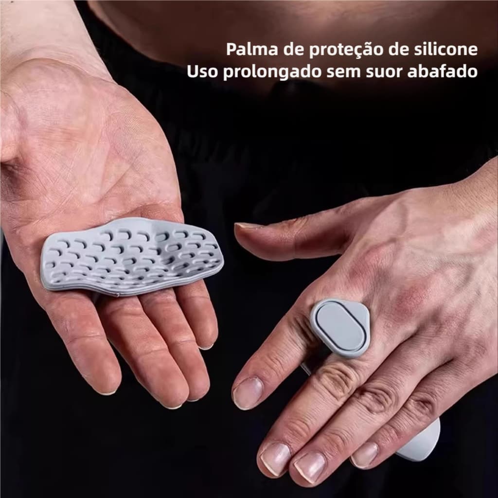 Luva de Musculação MAXGRIP - Antiderrapante Protege a Pegada Halteres & Barras