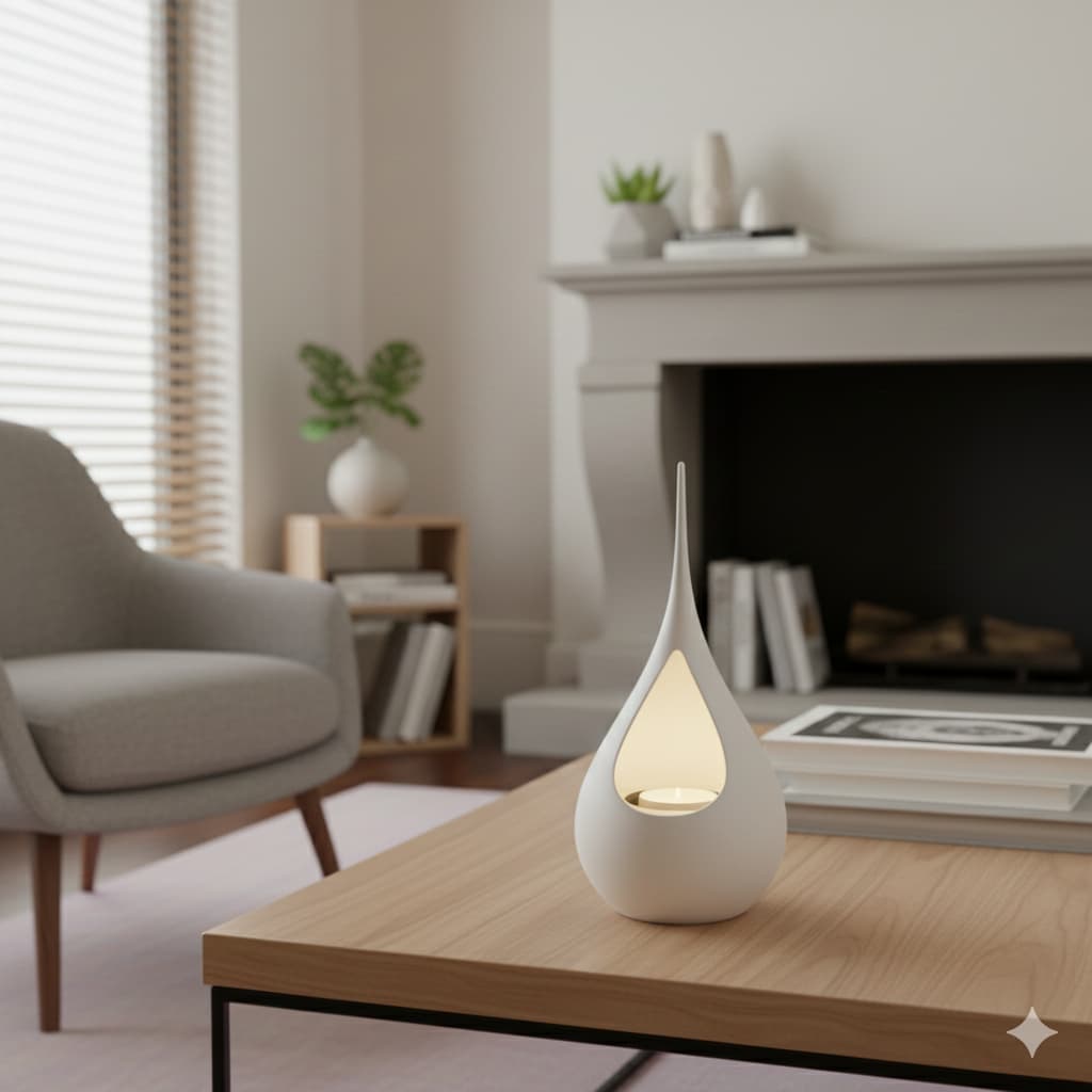 Luminária Vela LED (incluída)💧 Design Moderno - APENAS LED! - Decoração Refinada