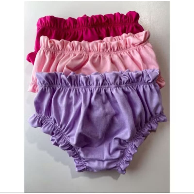 Calcinha tapa fralda 100% algodão short bebe