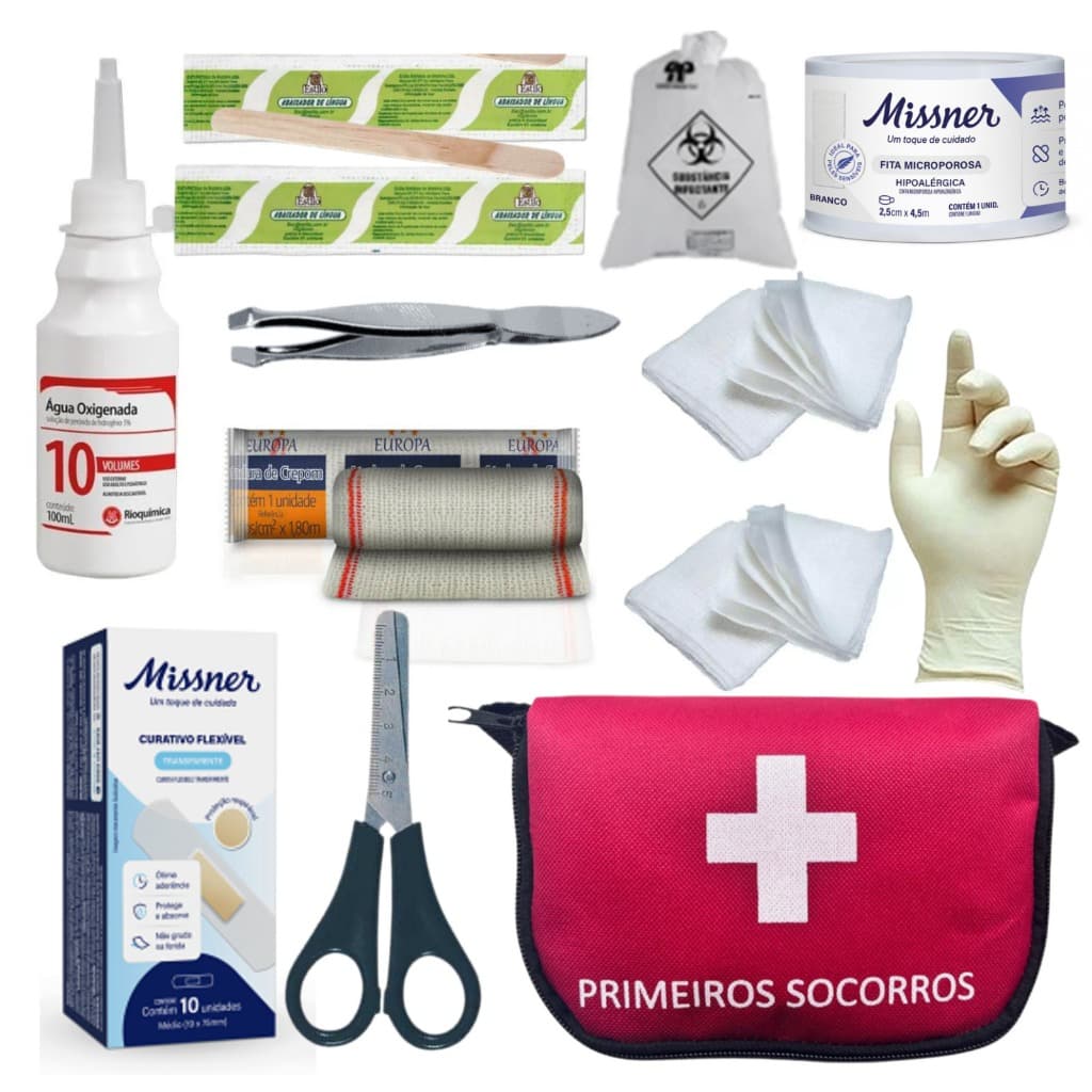 8 unidades Kit de Primeiros Socorros