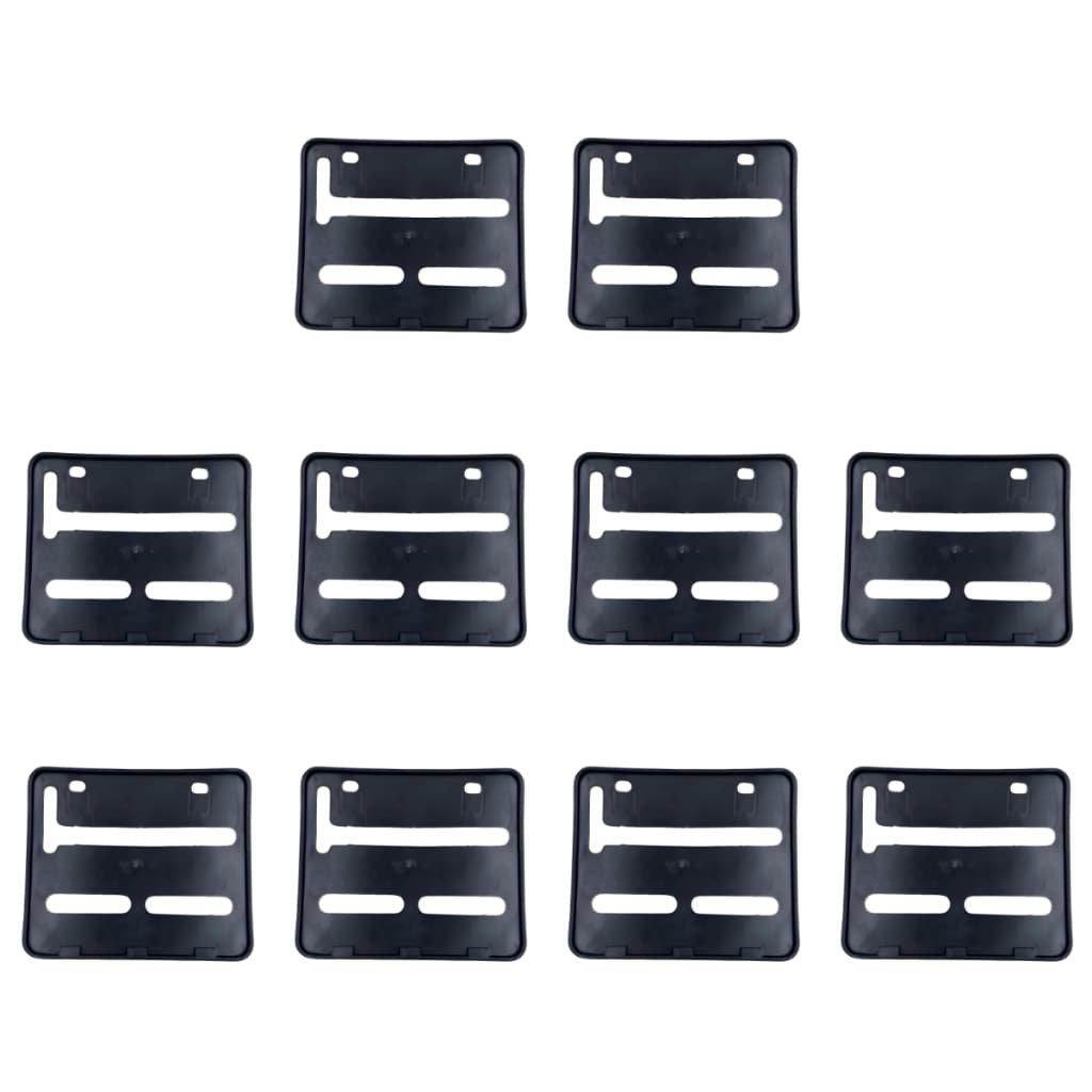 10 Suporte Moldura de Placa Moto Mercosul —  Acessório Universal Plástico Reforçado   Todas as Motos