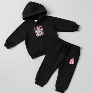 Kit Moletom + Calça Moletom Conjunto Labubu  Divertido Inverno
