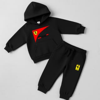 Kit Moletom + Calça Moletom Conjunto Scuderia Ferrari Divertido Inverno