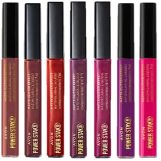 Batom Líquido Power Stay Matte Glitter Effect Avon 7ml