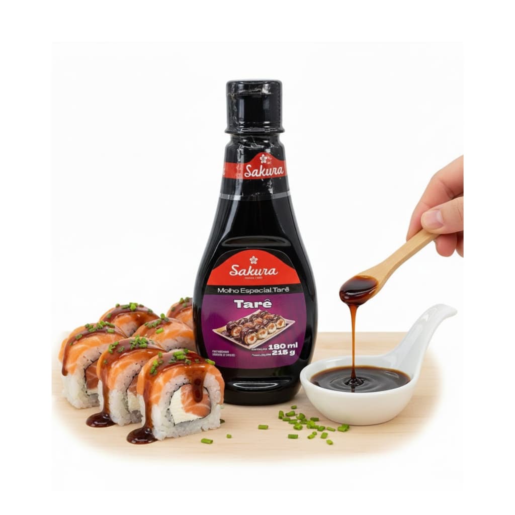Molho Tarê Especial Sakura 180ml | Agridoce Para Sushi Hot Roll e Culinária Japonesa