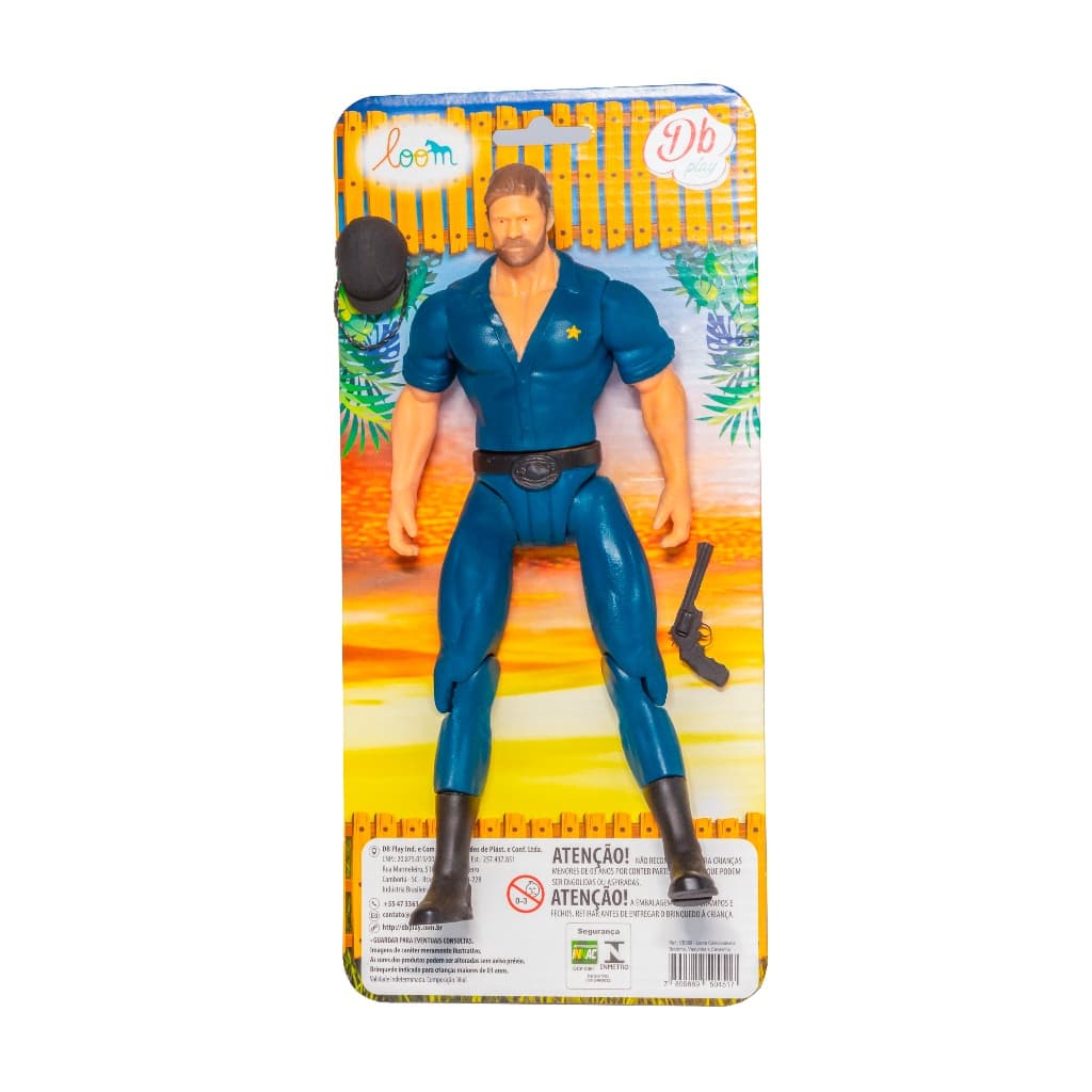BRINQUEDO INFANTIL BONECO COWBOY PERNAS E BRAÇOS ARTICULADO FAZENDA COM VARIAÇÃO DE CORES DA CAMISA