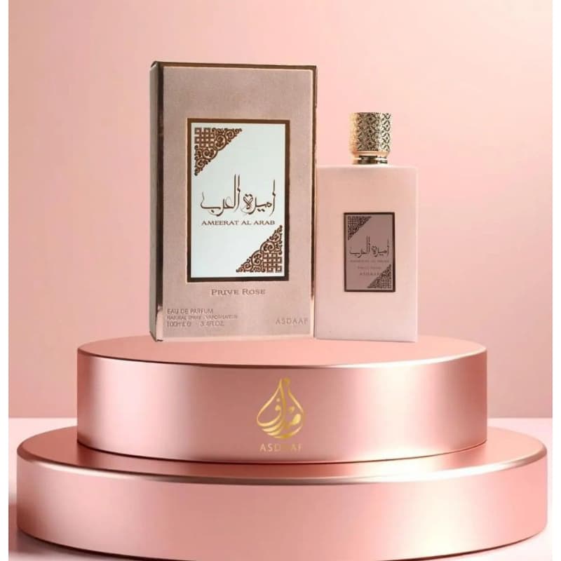 Perfume Árabe Importado Asdaaf Ameerat Al Arab Rose Original Feminino EAU De Perfume Edp100mL