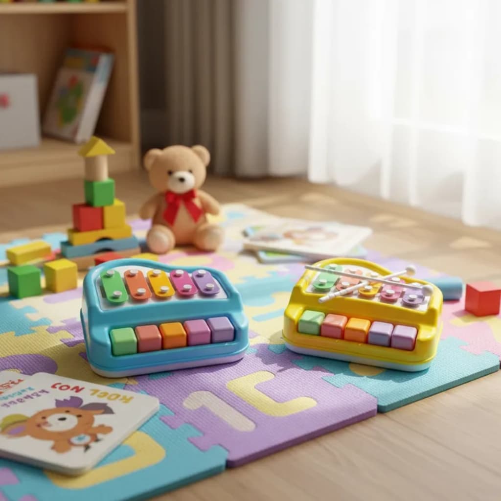 Piano Infantil Brinquedo Xilofone Bebê brinquedo educativo interativo