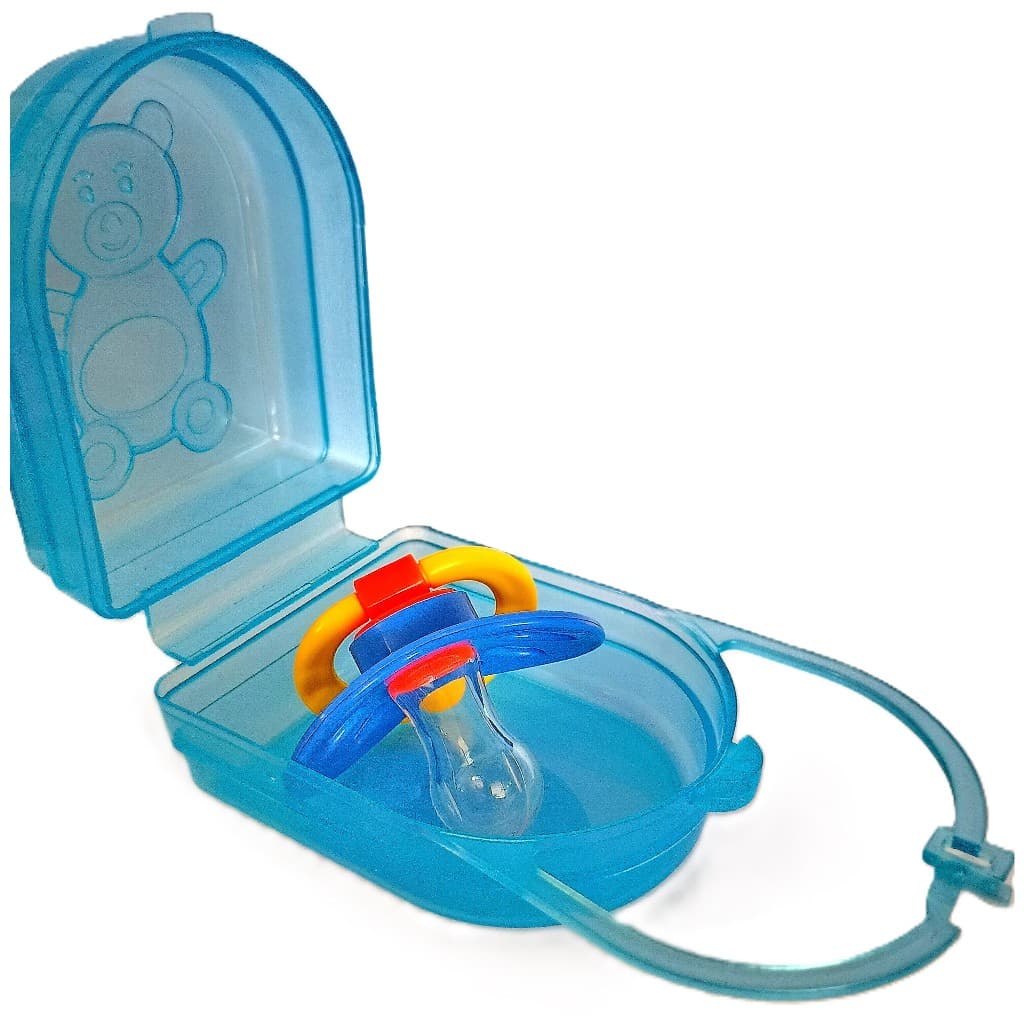 Kit Chupeta ventilada + Porta Chupeta - AZUL