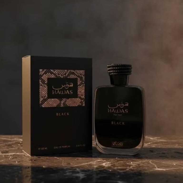 Perfume Árabe Importado Rasasi Hawas For Him  Black  Original Masculino EAU De Perfume Edp100mL