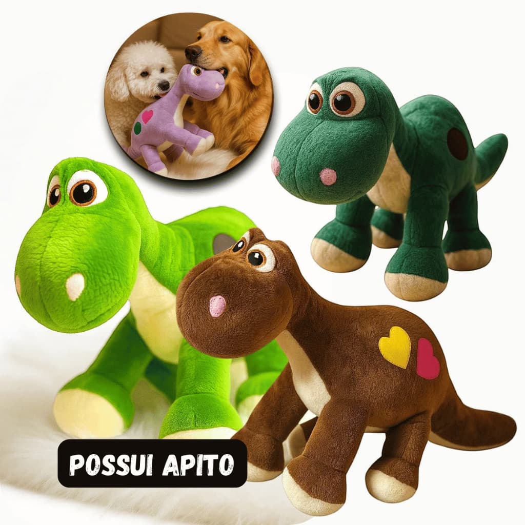 Brinquedo Pet Pelúcia com Apito Anti-Stress para Cachorro Morder e Brincar