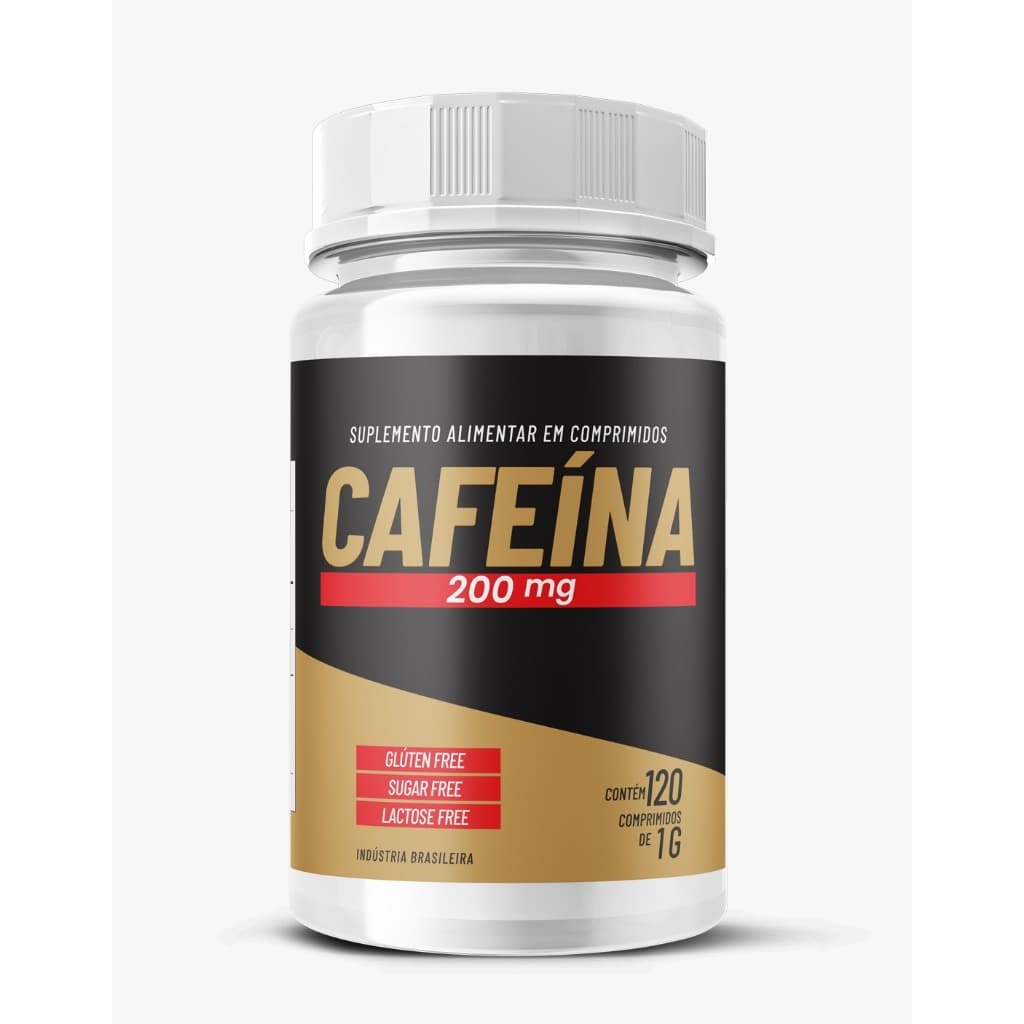 CAFEÍNA - 200MG - 120 COMPRIMIDOS - ENERGIA EXTREMA - FOCO E PRÉ TREINO