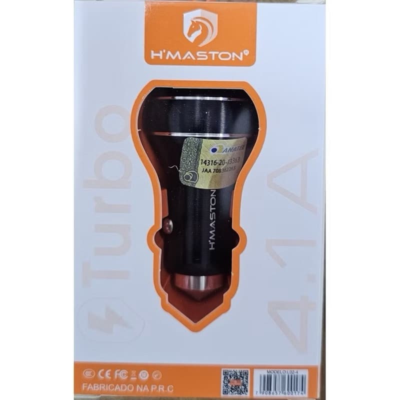 Carregador Veicular Celular USB turbo 4.1A