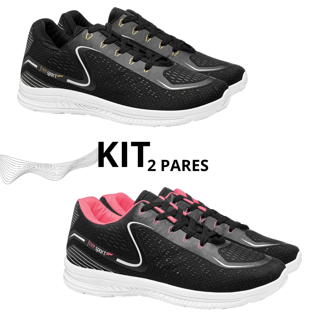 Kit Tenis Masculino Feminino Flexível  Esporte Crossfit