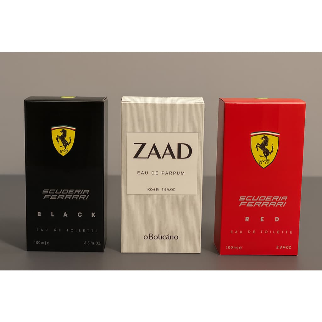 Kit 3 Perfumes Masculinos 100ml Cada Importado Nacional Eau de Parfum Amadeirado Longa Fixacao