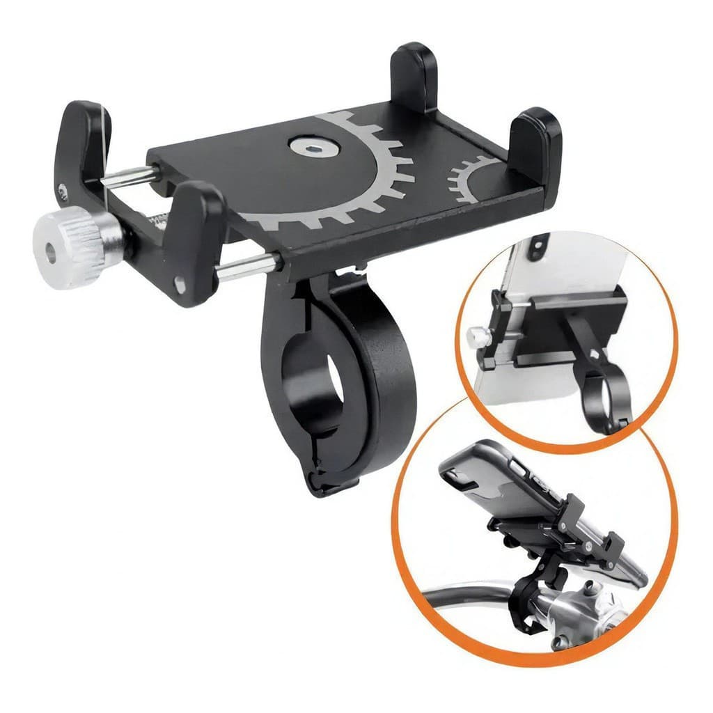 Suporte Para Celular GPS Bike Bicicleta E Moto Em Aluminio