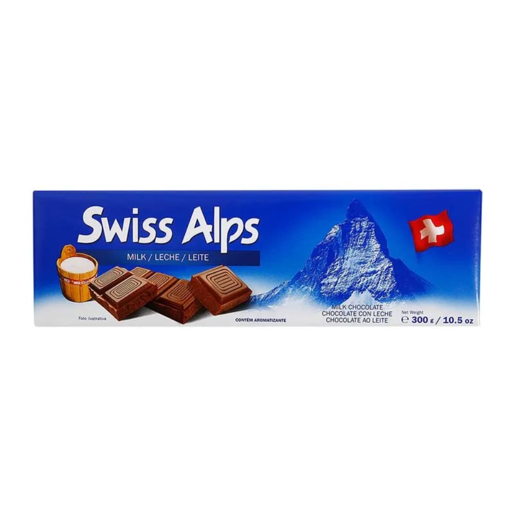 Chocolate ao Leite Swiss Alps 300g – Tablete Premium Importado