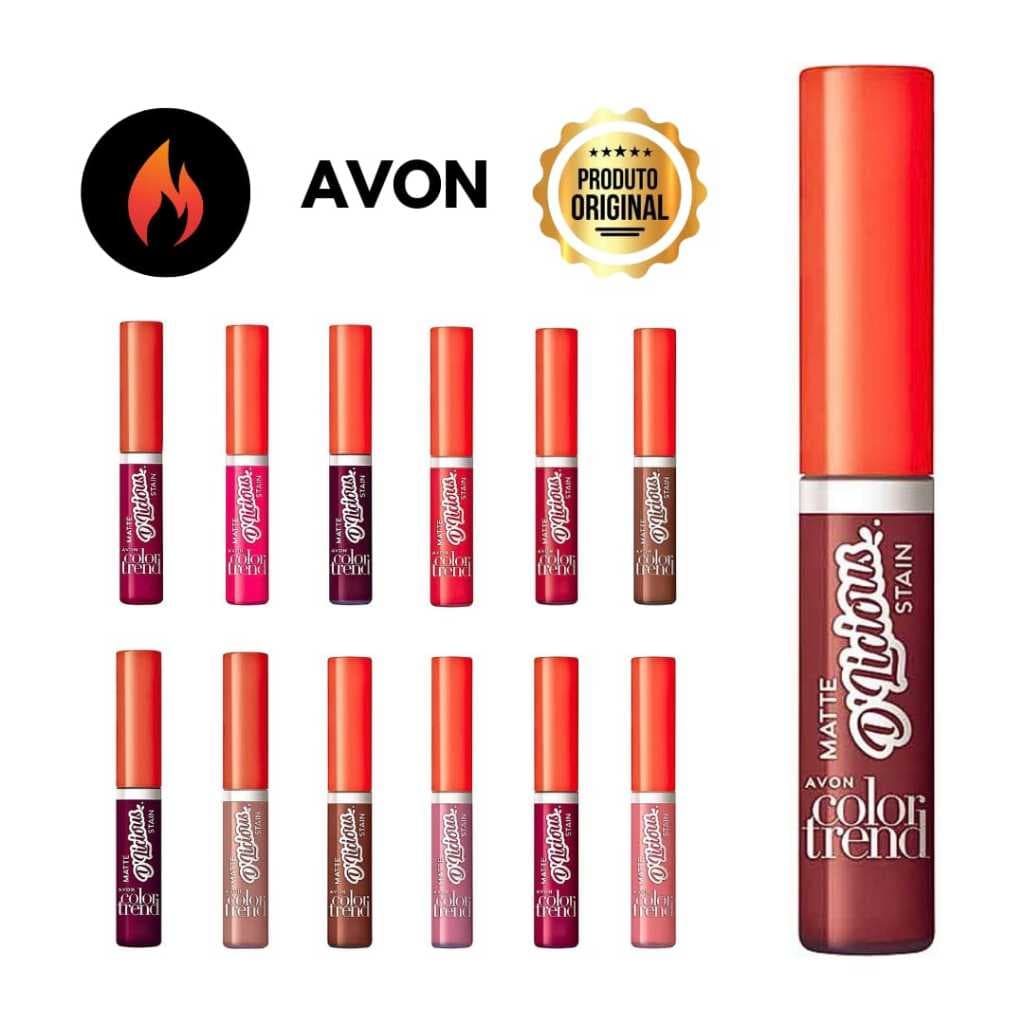 Batom Líquido Avon Matte D'licious 4 ml | Novo Original Lacrado | Várias Opções