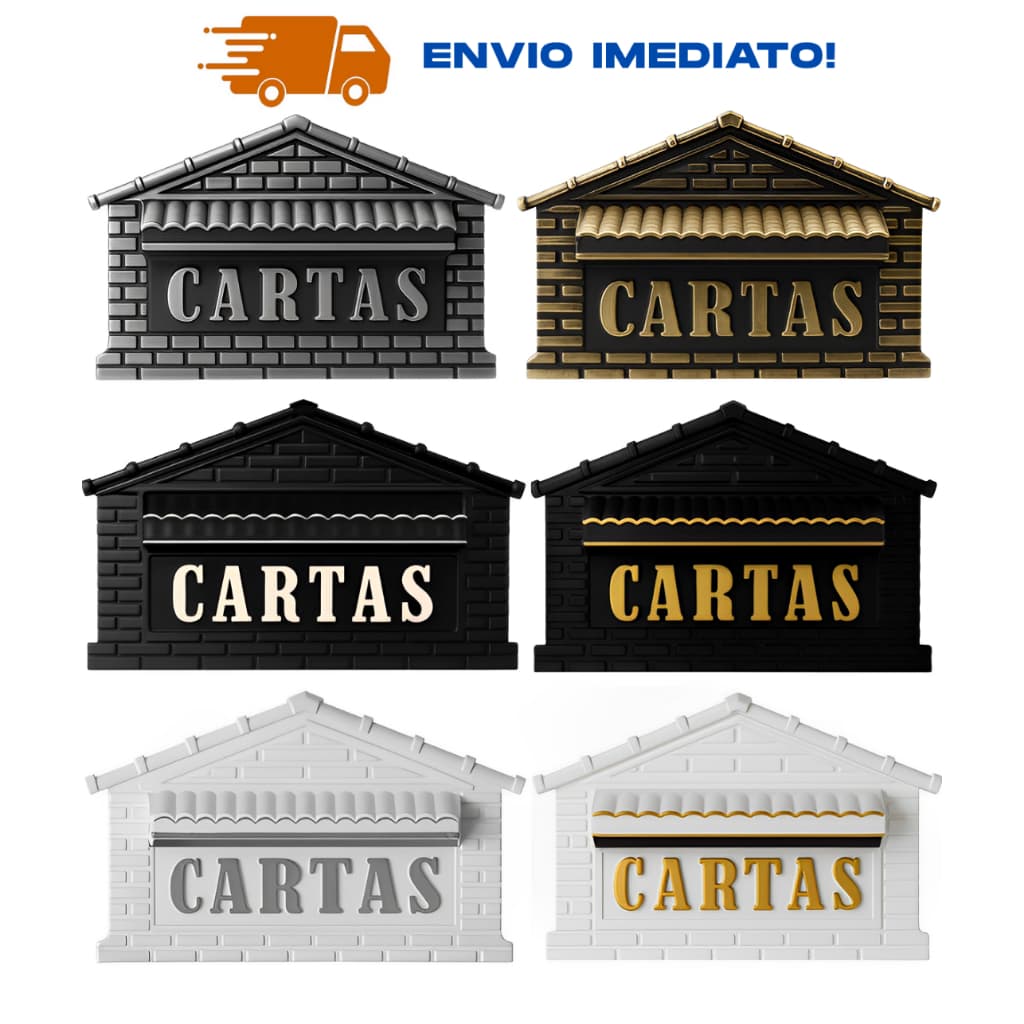 Caixa Correio Tijolinho Grade Muro Pvc Reforçado Moderna compre junto cadeado
