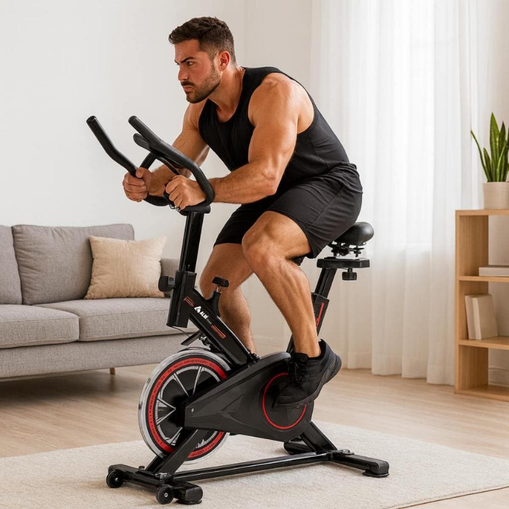 Bicicleta Bike Spinning Ergométrica Aluí Bal7 Roda De Inércia De 7kg Fitness Academia Treino Cárdio