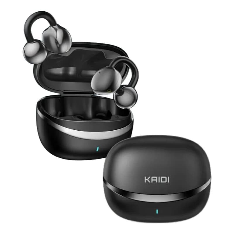 Fone De Ouvido Earcuff Bluetooth Condução Óssea Kaidi (Preto/branco) kaidi 741 (fone tipo brinco)