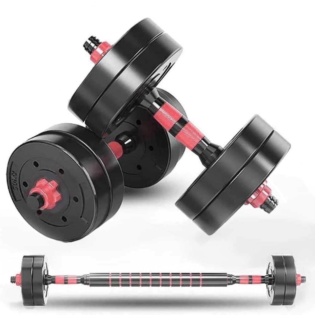 KIT HALTER AJUSTÁVEL 9KG ACADEMIA BYTETRADE VERMELHO