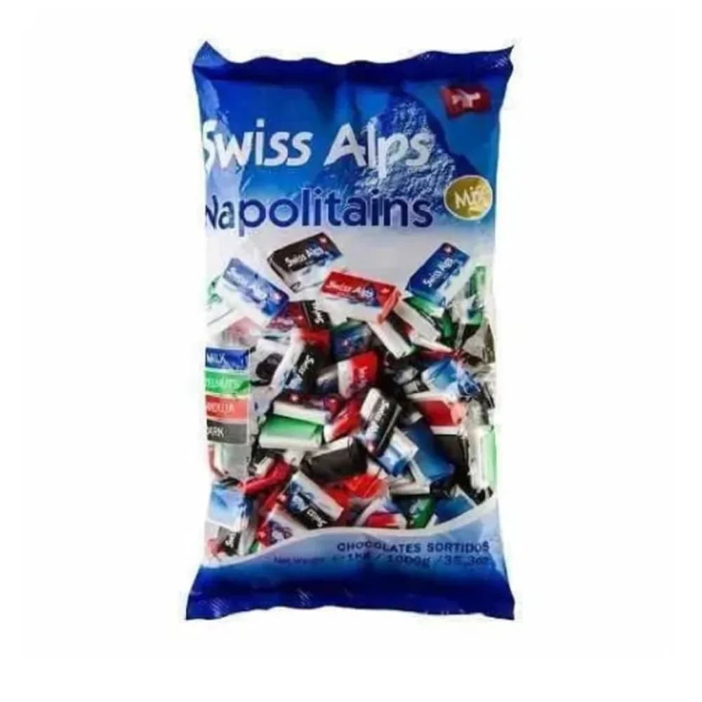 Bombons Suiços Sortidos Swiss Alps Napolitains 500g – Presente Premium Importado