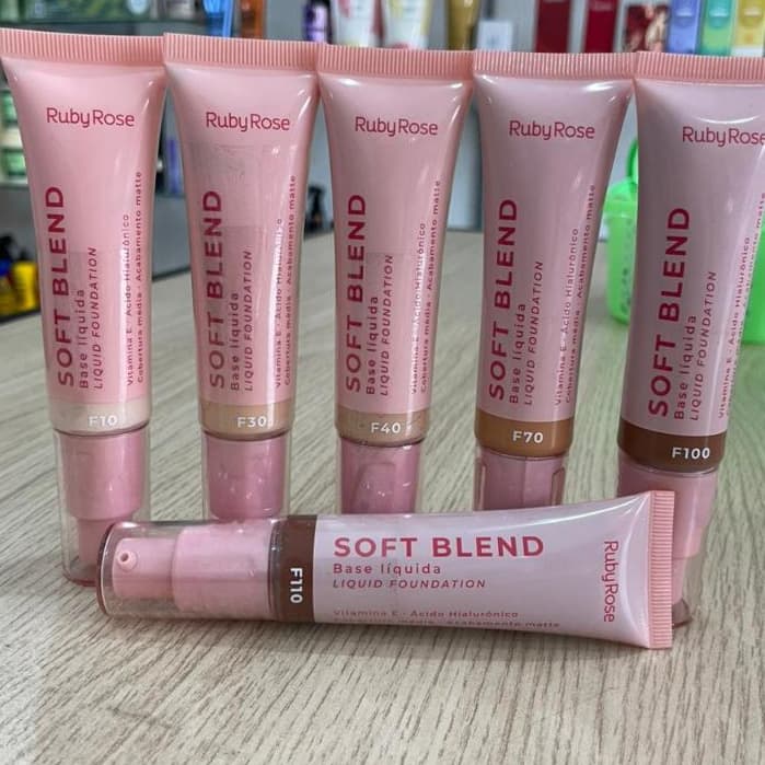 Base Líquida Ruby Rose – Soft Blend (Tons médios e escuros)