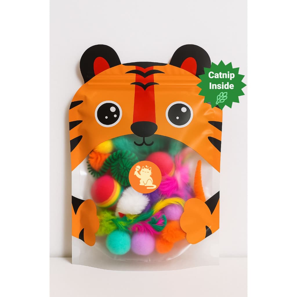 | Kit Plus Mambogato | 15un Kit Brinquedos Gatos Filhotes Adultos Funny Worm Bolinha Molinha Ratinho