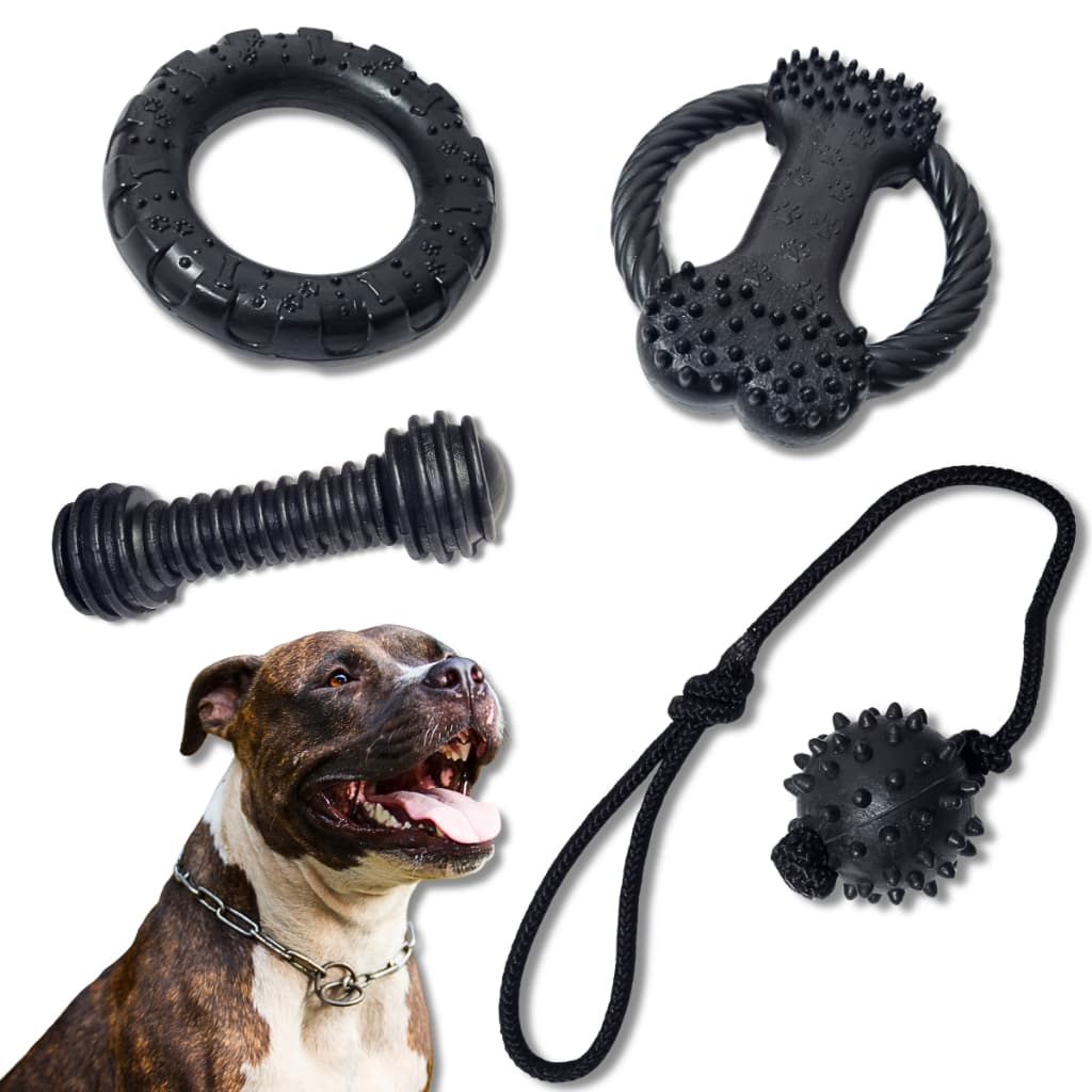 Kit 4 Mordedores Brinquedo Maciço Pet Cachorros Cães Grande