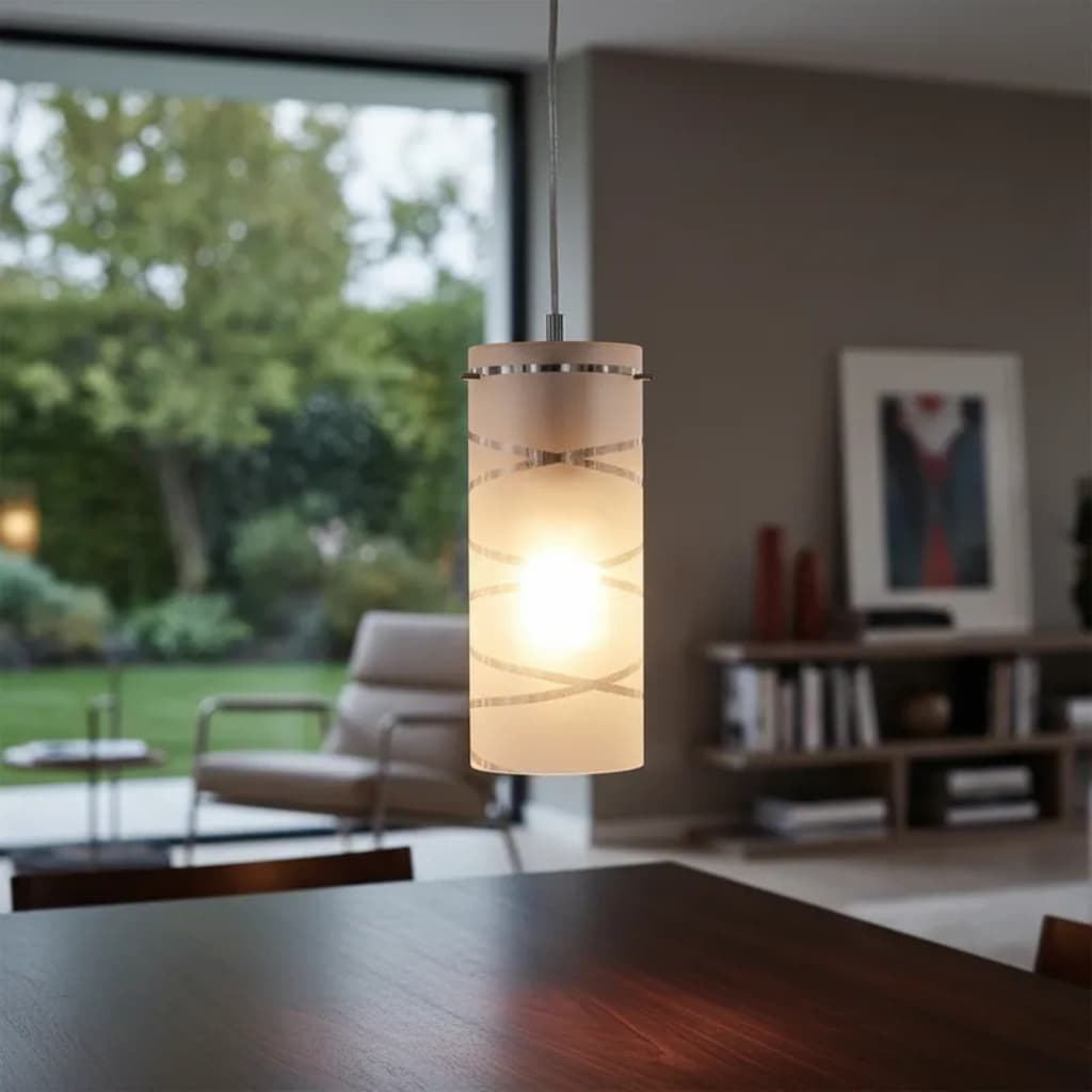 Luminária de Teto em Vidro 23cm para 1, 2 ou 3 Lâmpadas Branco Fosco ou Cromado