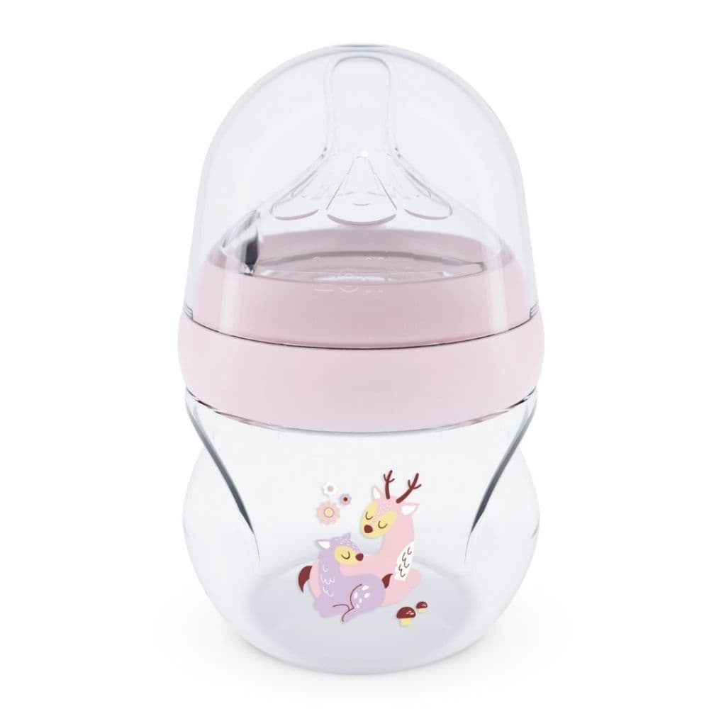 mamadeira anticolica bebê recem nascido 0 + meses bico de silicone 130 ml fluxo 1