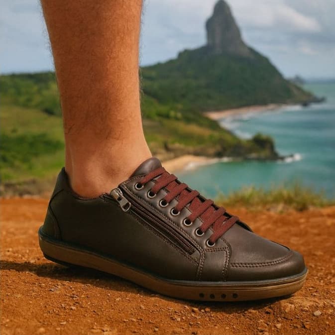 Sapatenis Casual Masculino Sola Escura Sapato esportivo tênis confortável para trabalho festas