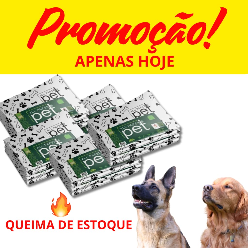Jornal tapete Higiênico Grande 300 folhas Biodegradável para Pet Descartável Ótimo Custo X Benefício