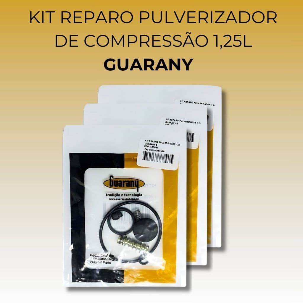 Kit 3 Reparo Completo Pulverizador 1,25L GUARANY