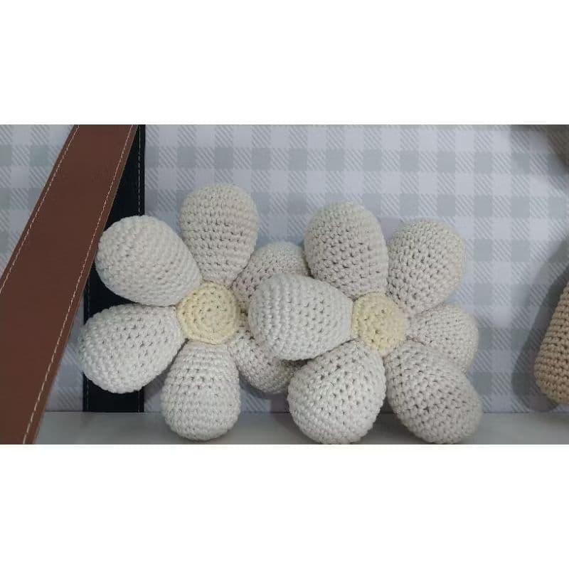 kit 2 flores amigurumi decoração/Decoração quarto infantil/Flores em crochê