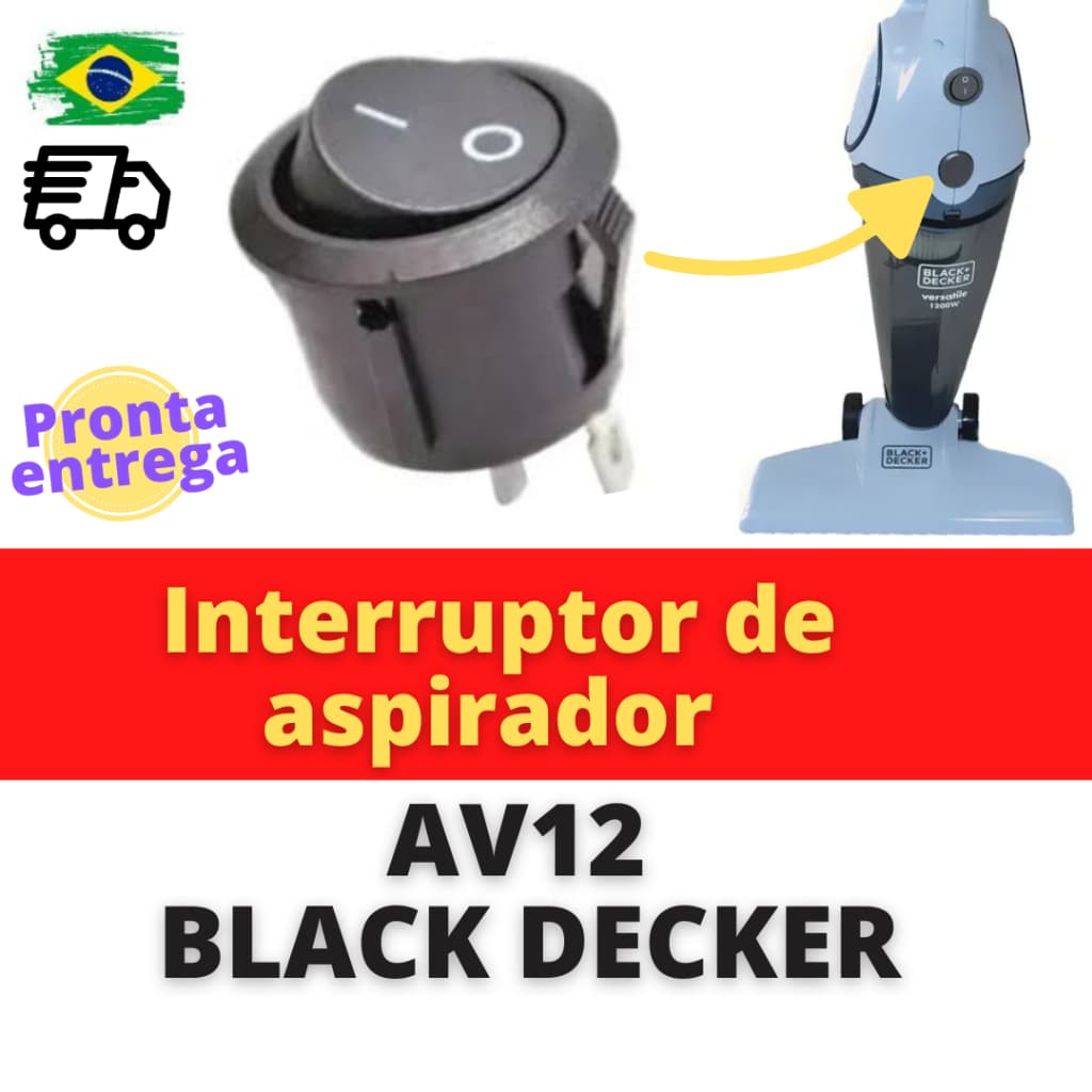 Botão liga desliga para Aspirador De Pó AV12