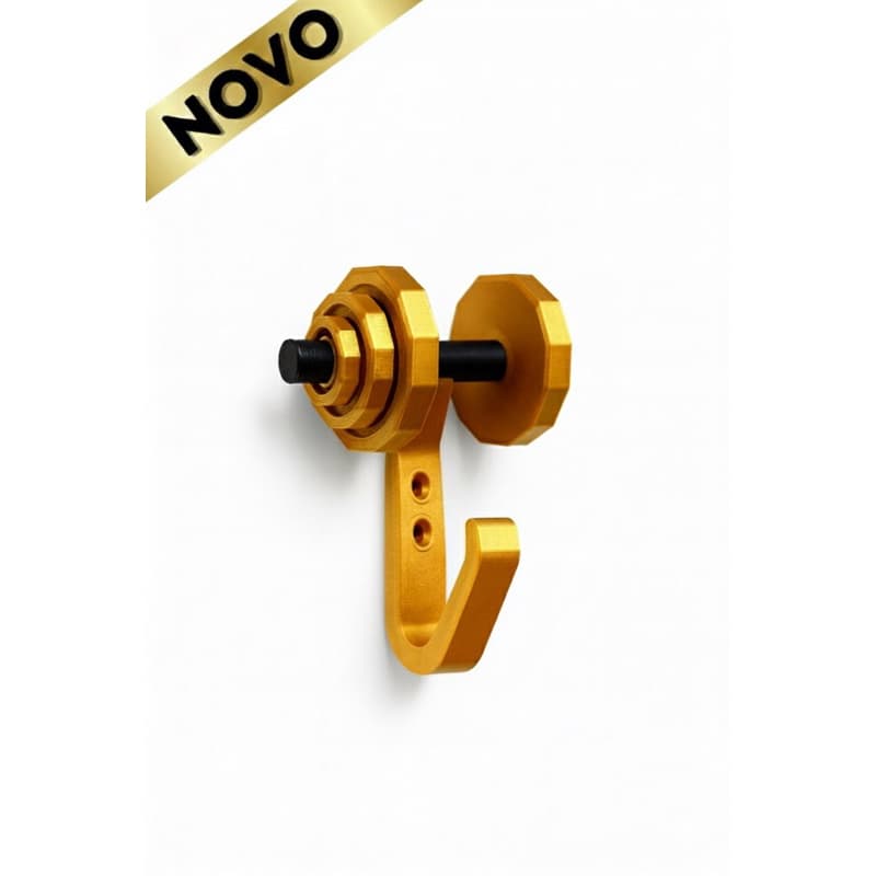 Suporte Halter 3D – Gancho de Parede Academia | | Porta Acessórios Fitness | Decoração Academia e Quarto