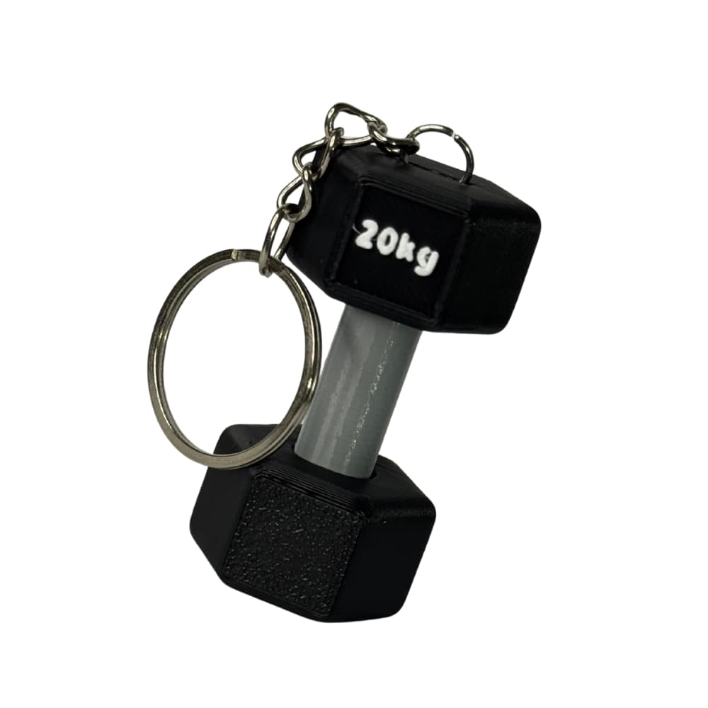 Chaveiro Halter Academia 3D • Mini Peso 20kg • Estilo Fitness • Presente Para Treino e Academia
