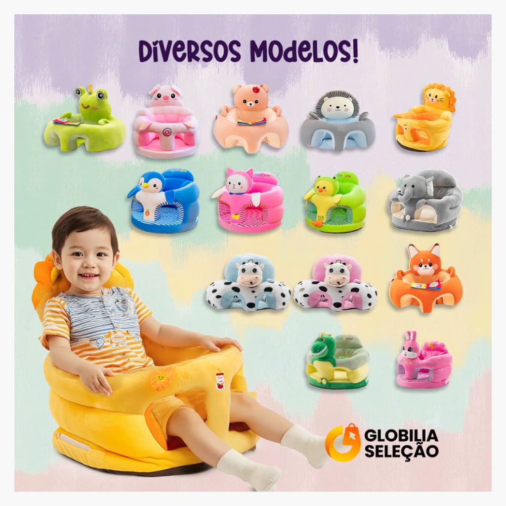 🔥Assento de Sofá Infantil Cadeira Alimentação Bebê Cadeirinha Sofázinho Almofada Bebê Multiuso Descanso Menino e Menina