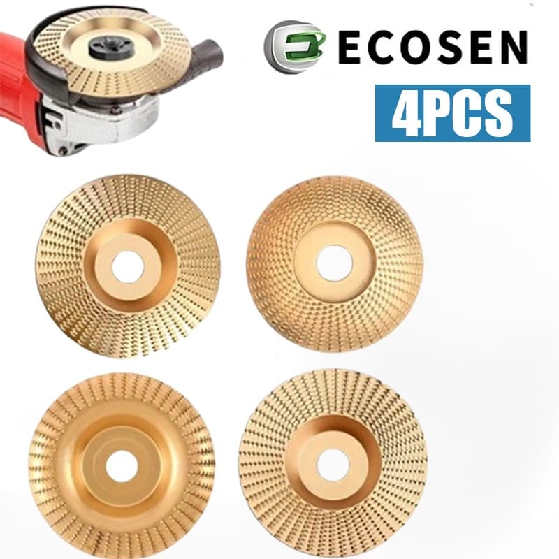 4 peças Disco De Desbaste Madeira para Esmerilhadeira 100mm 4 polegadas