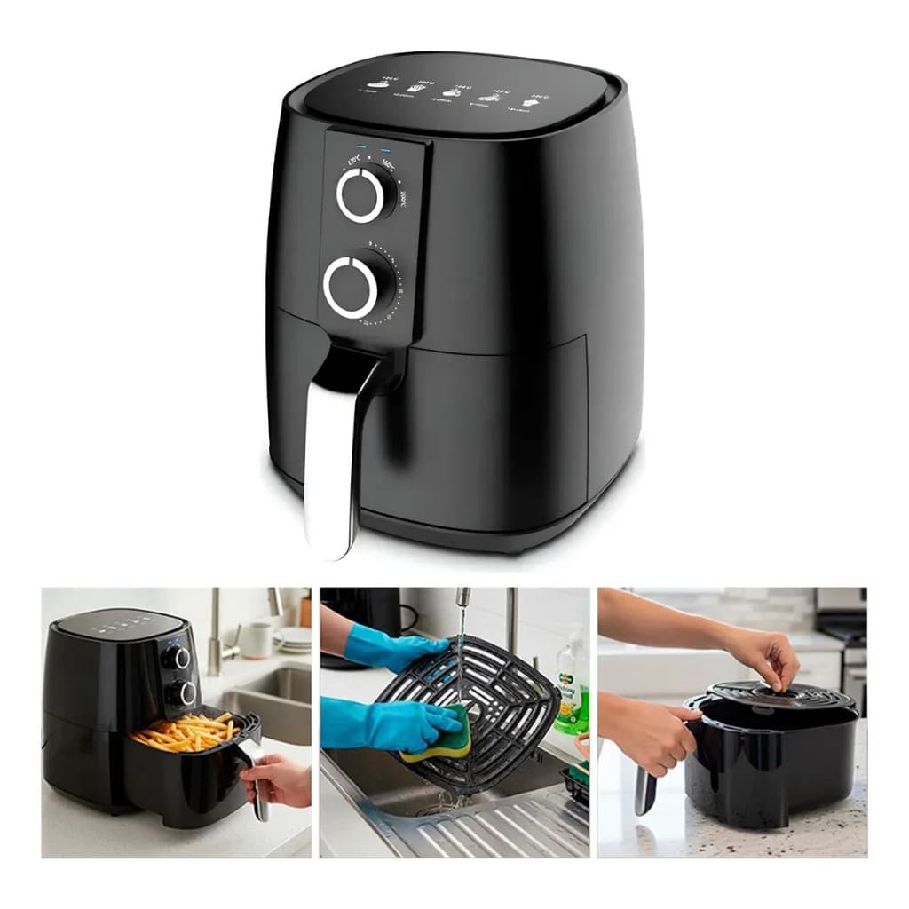 Fritadeira  Elétrica Air Fryer 4,5l 1700w Painel Digital Nakasaki