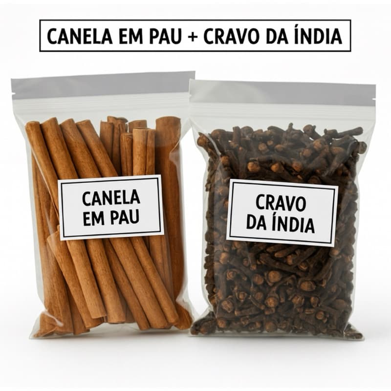 Kit Cravo da Índia + Canela em Pau A Granel