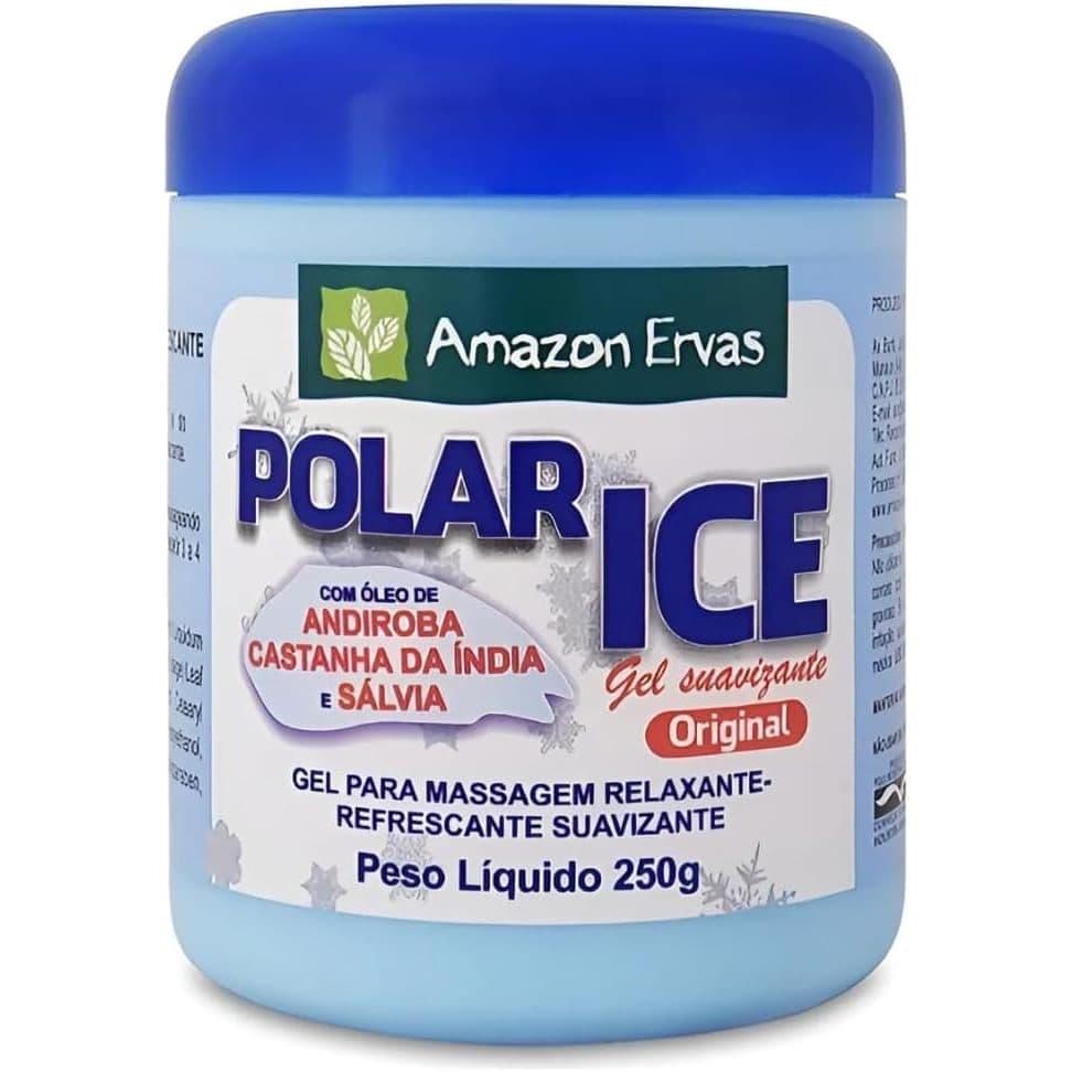 Polar Ice 250g Gel Massageador Muscular Extrato Natural Amazon Ervas