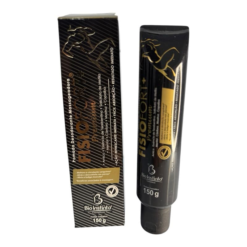 kit com 10 Pomada Massageadora Fisiofort Premium 150g