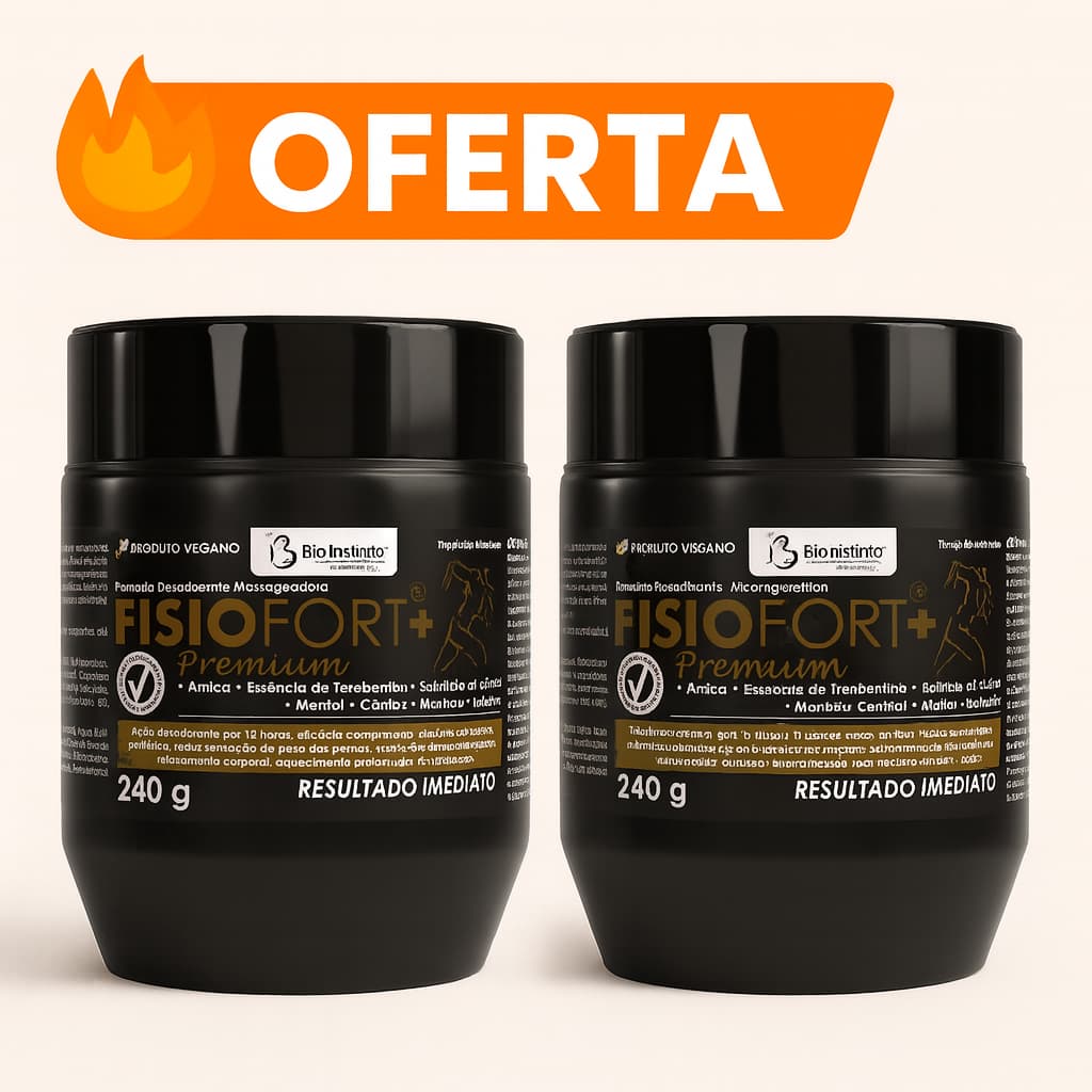 Kit 2 Fisiofort  Premium 240g 2 Unidades – Alívio Imediato das Dores Musculares!
